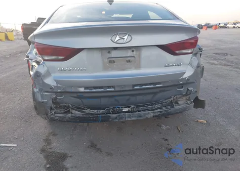 2017 Hyundai Elantra Limited from USA, damaged, VIN 5NPD84LF1HH129848